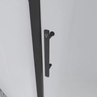 Душевая дверь раздвижная E1-B-150-01-C9 1500x1950 Цвет профиля Чёрный матовый Стекло  Прозрачное  Veconi