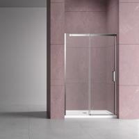 Душевая дверь раздвижная  VDS-4D130CL 1300x2000 профиль хром стекло прозрачное VINCEA