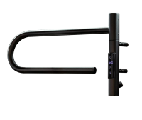 Полотенцесушитель элетрический из нержавеющей стали с таймером черный 385 x 253 x 116 VTD-1P1BE VINCEA