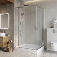 Душевой уголок прямоугольный LUCE-AH-22-130/105-C-Cr 1300x1050x1950 BelBagno