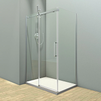 Душевой угол раздвижной прямоугольный 1200х900х1950 RV071-12090PR-01-19C4 Цвет профиля Хром Стекло Прозрачное Veconi