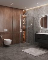 Душевой уголок, прямоугольный MOLVENO-AH-11-120/100-C-Cr-IV  1200x1000x1950 Cezares