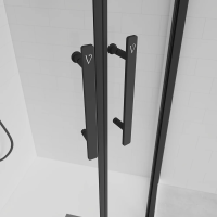 Душевой угол раздвижной E2-B-10090-01-C9 1000х900x1950 Цвет профиля Чёрный
матовый Стекло  Прозрачное Veconi