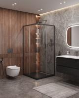 Душевой уголок, квадратный 900x900x1950 MOLVENO-A-2-90-C-GM-IV Cezares
