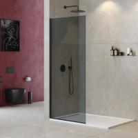 Душевая перегородка.   LIBERTA-L-1-TB-80-GR-NERO 800х1950 Cezares