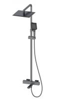 Душевая система с термостатом WONZON & WOGHAND, Темный графит (WW-88739901-BGM)