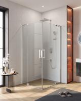 Душевой уголок прямоугольный.     SLIDER-AH-2-80/90-100/110-C-Cr (800-900)x(1000-1100)x1950 Cezares