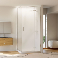 Душевой угол раздвижной прямоугольный RV073R/R-10090-06-C4 1000х900х1950 Цвет профиля Хром Стекло Дождь Veconi