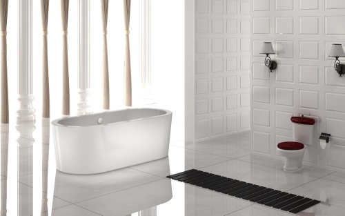 Отдельностоящая, овальная акриловая ванна 1775x805x590 BB12-1775 BELBAGNO